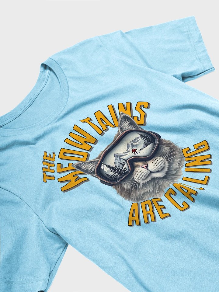 The Meowtains Are Calling Cat Skiing Goggles T-Shirt product image (2)