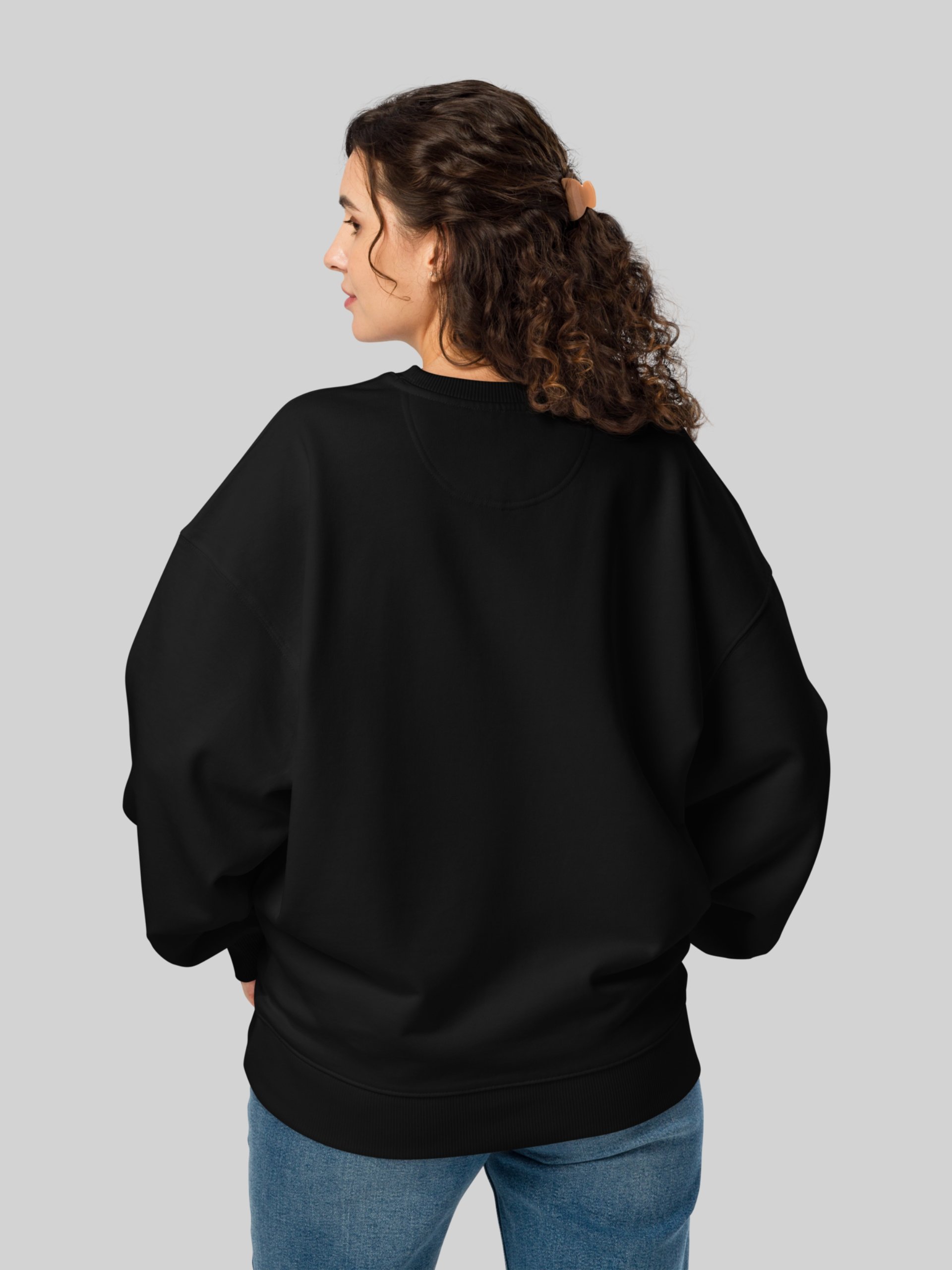 SWEATSHIRT Unisex Oversize Coton Bio Poids Lourd - LION ALCHIMIQUE product image (5)