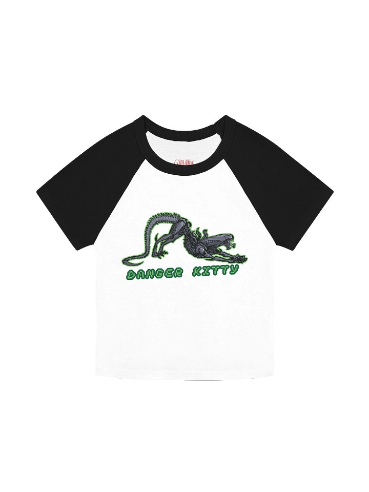 Alien Kitty Bella+Canvas Women's Micro Rib Raglan Baby Tee product image (1)