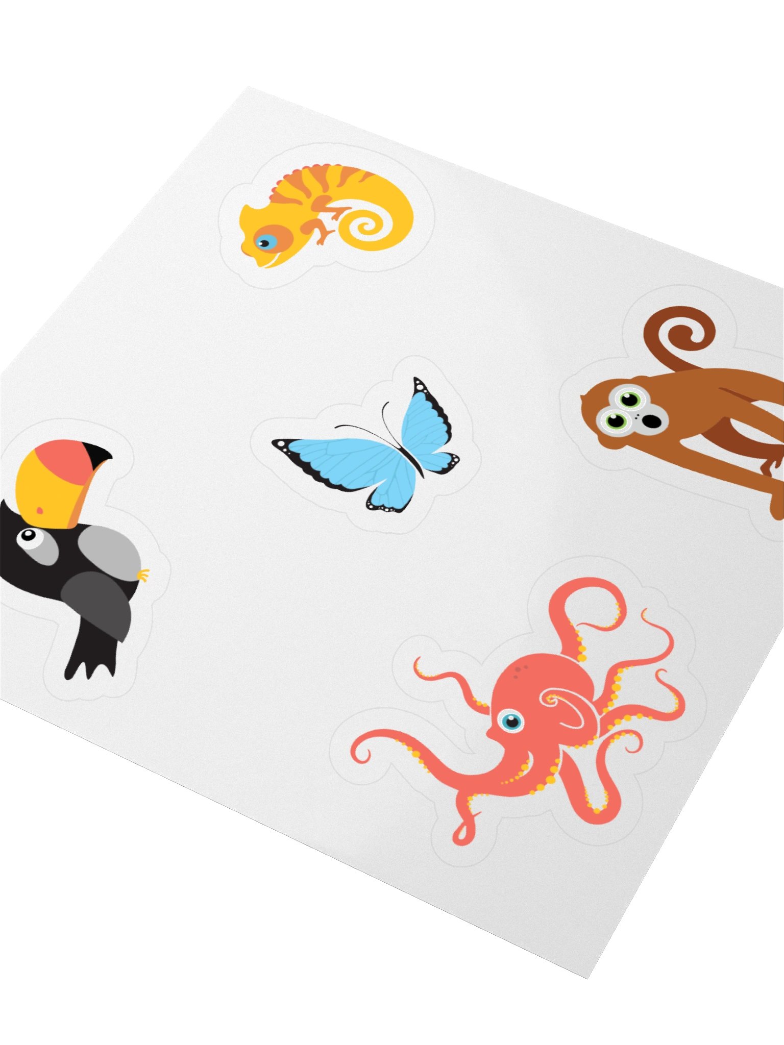 Rainforest Animal Sticker Set product image (3)