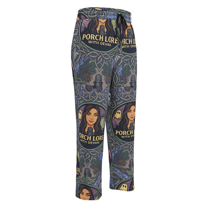 PORCH LORE DEVAN PERIWINKLE MOTH UNISEX WIDE LEG JOGGERS product image (1)