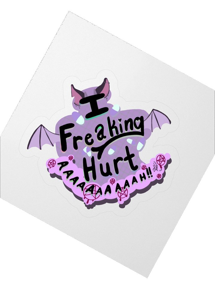ZCP "I Freaking Hurt AAAAAH!" Vtuber Logo product image (5)