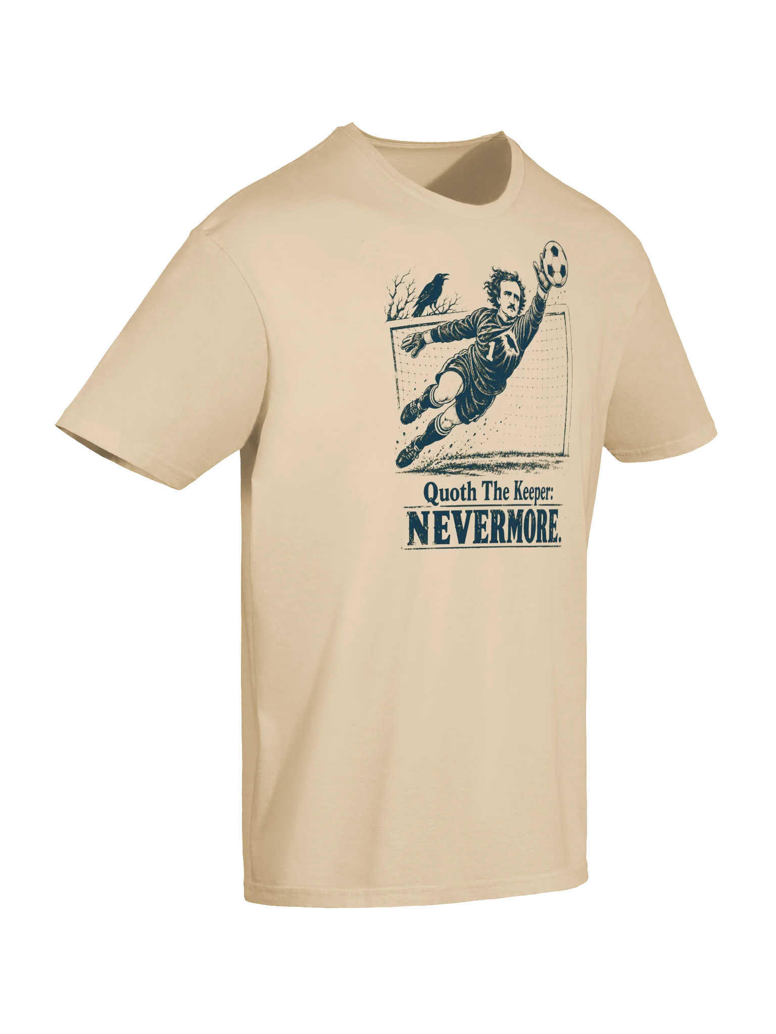 Quoth The Keeper: Nevermore Soccer Tee product image (6)