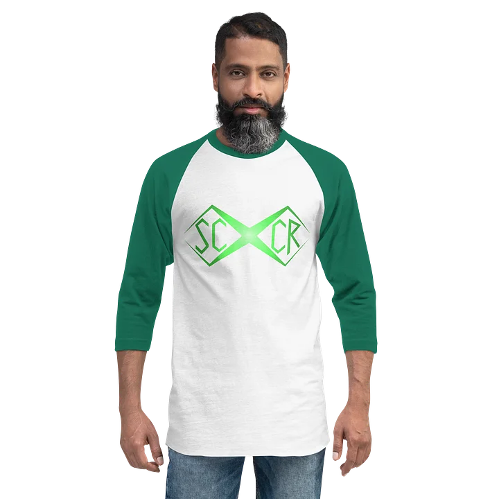 Green X Baseball Raglan product image (2)