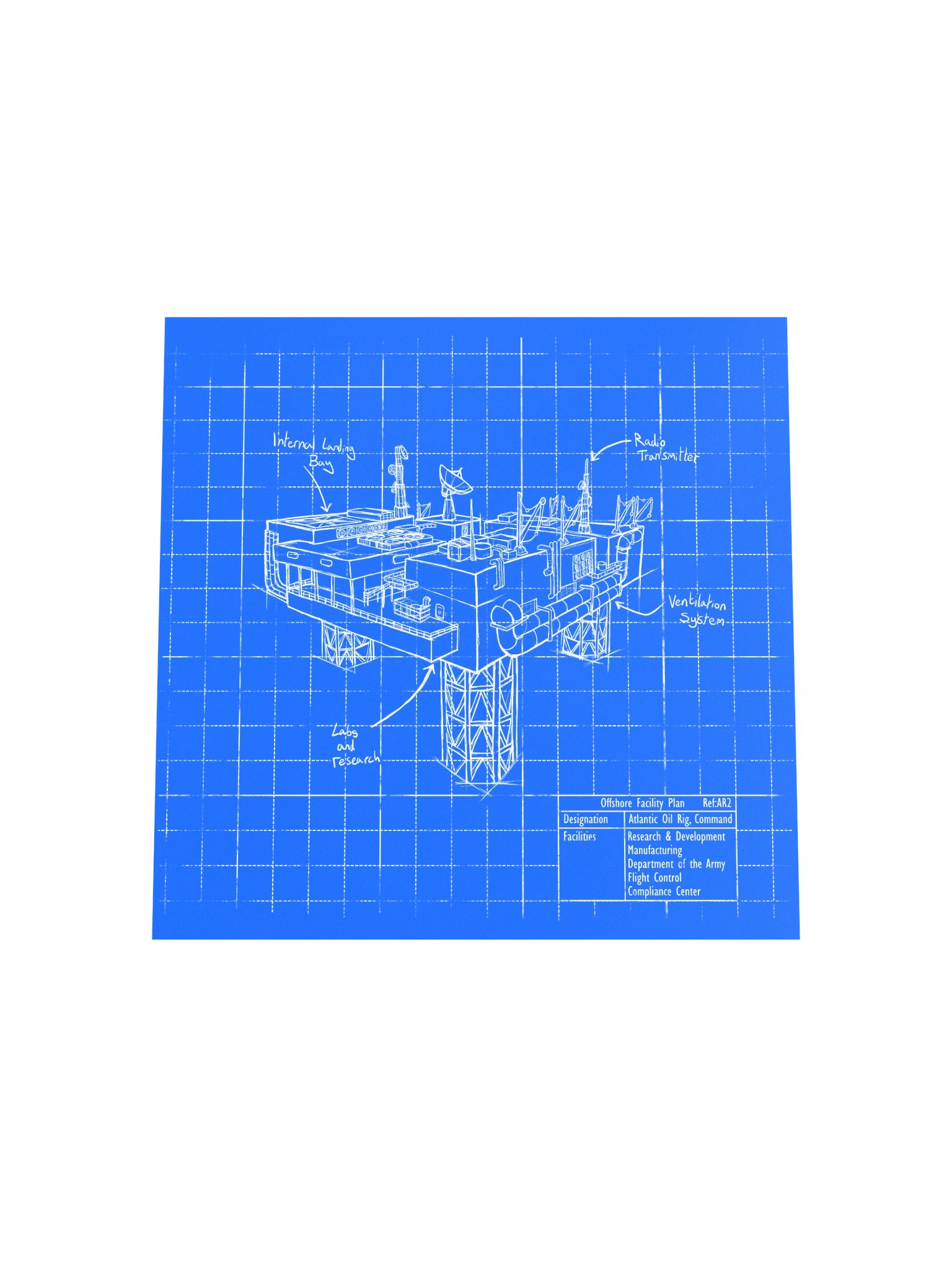 America Rising Blueprint Poster - The Oil Rig product image (18)