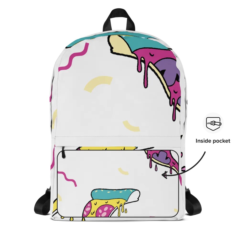 Melting Pizza All-Over Backpack product image (5)