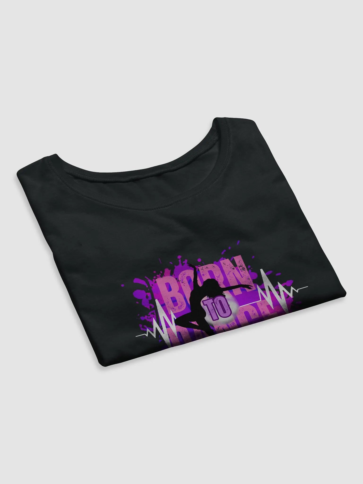 Born to Dance Her Silhouette Women's Crop Tee product image (14)
