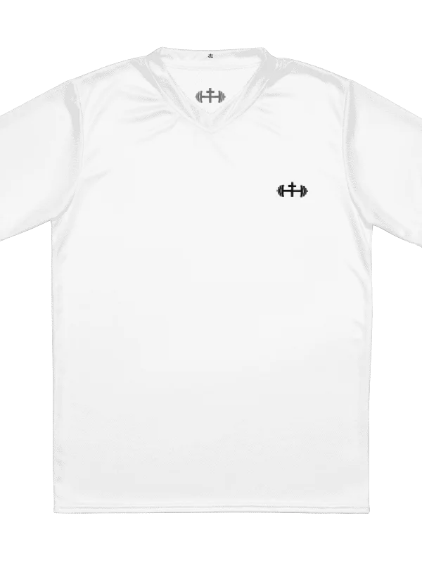 His House Mens Performance V-Neck T-Shirt - White product image (4)