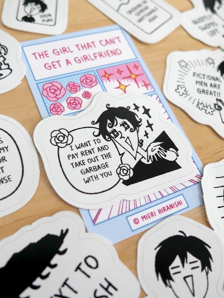Sticker Set - The Girl That Can't Get a Girlfriend (OUT OF STOCK) product image (1)