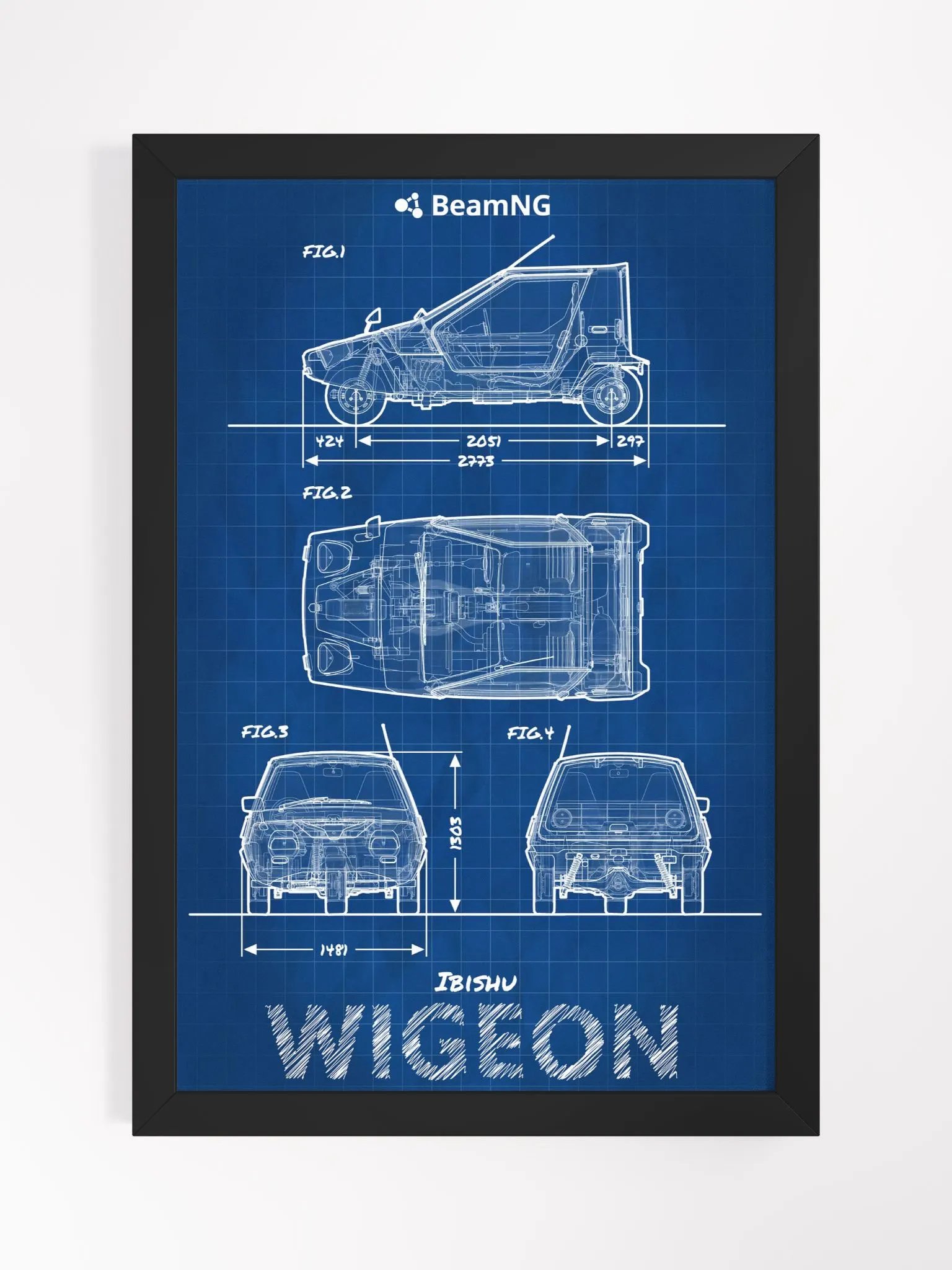 Framed Poster: Ibishu Wigeon Blueprint product image (1)