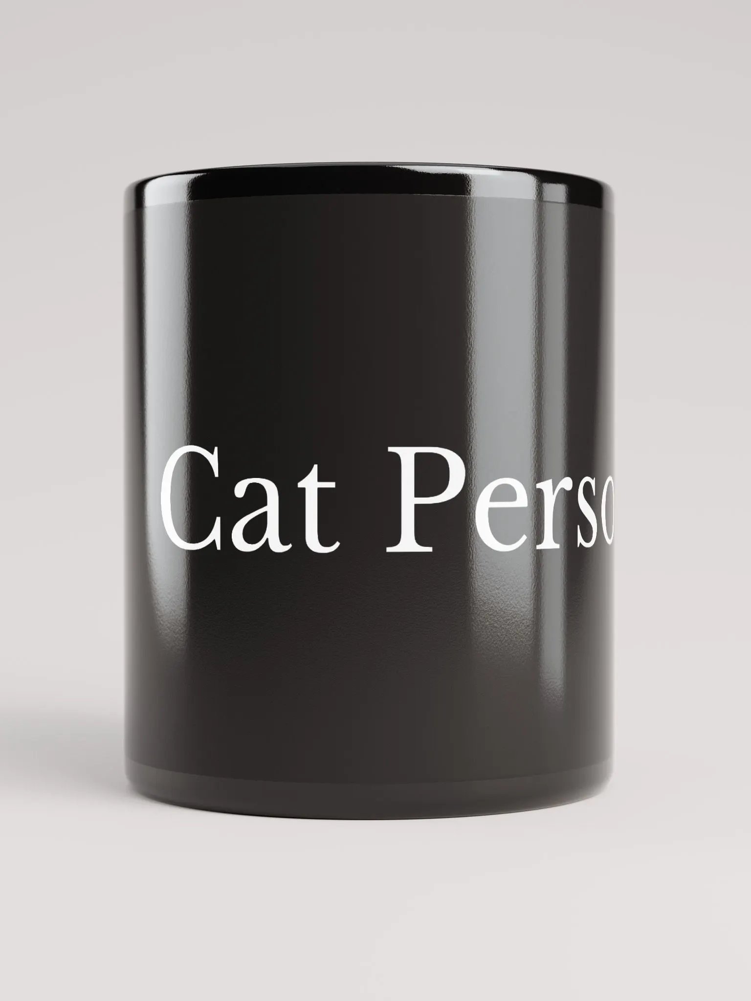 Cat Person Mug (Black) product image (1)
