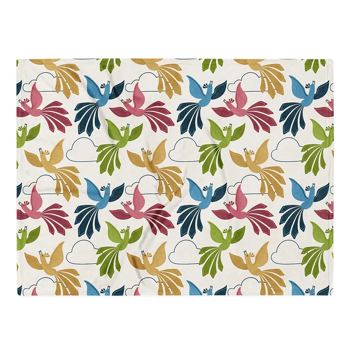 Mid-Century Modern Firebirds Throw Blanket product image (1)