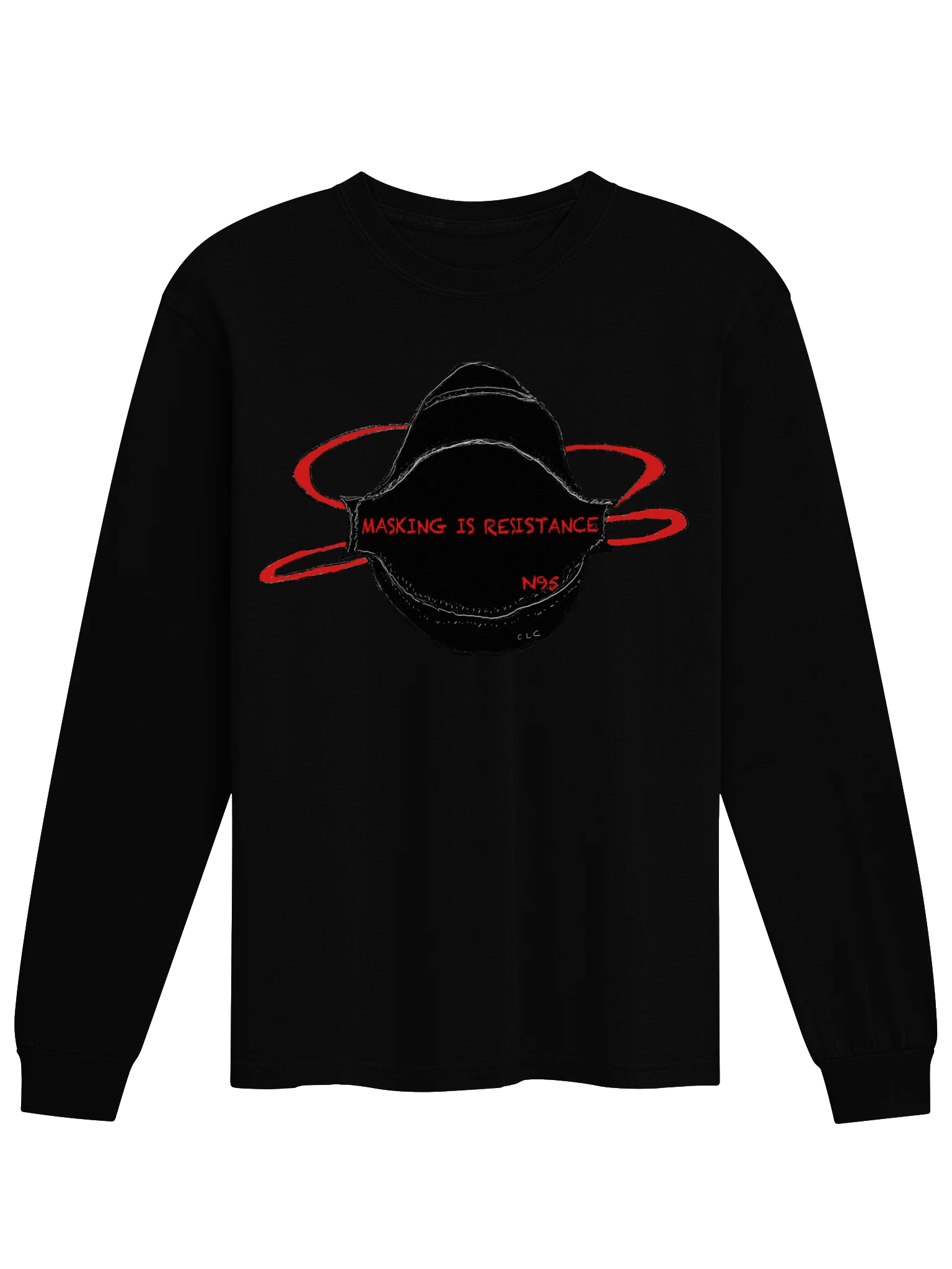 Masking Is Resistance long sleeve tee product image (2)