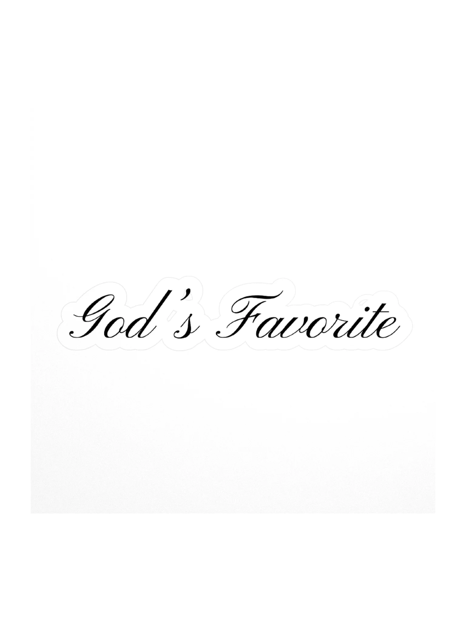 God's Favorite Sticker product image (1)