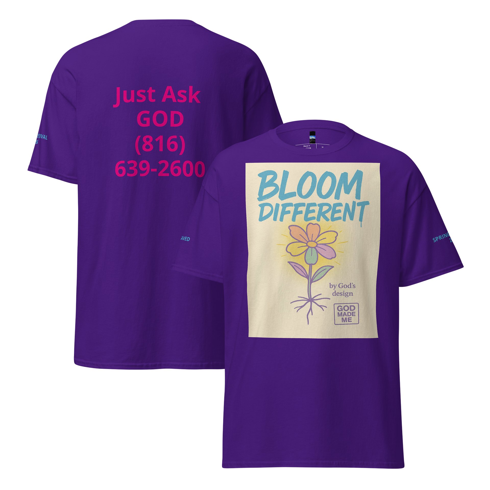 BLOOM DIFFERENT Graphic T-Shirt product image (3)