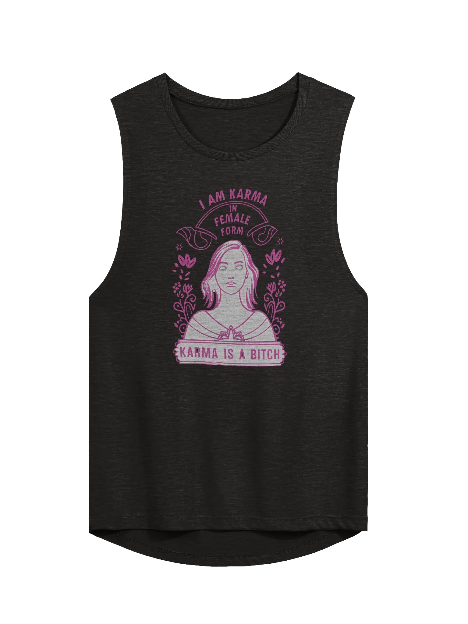 Karma Queen Floral Muscle Tank product image (1)