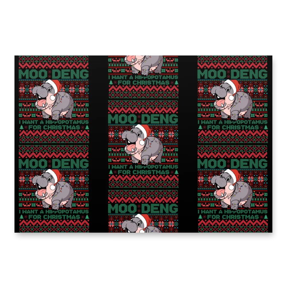 Hippo Wrapping Paper product image (1)