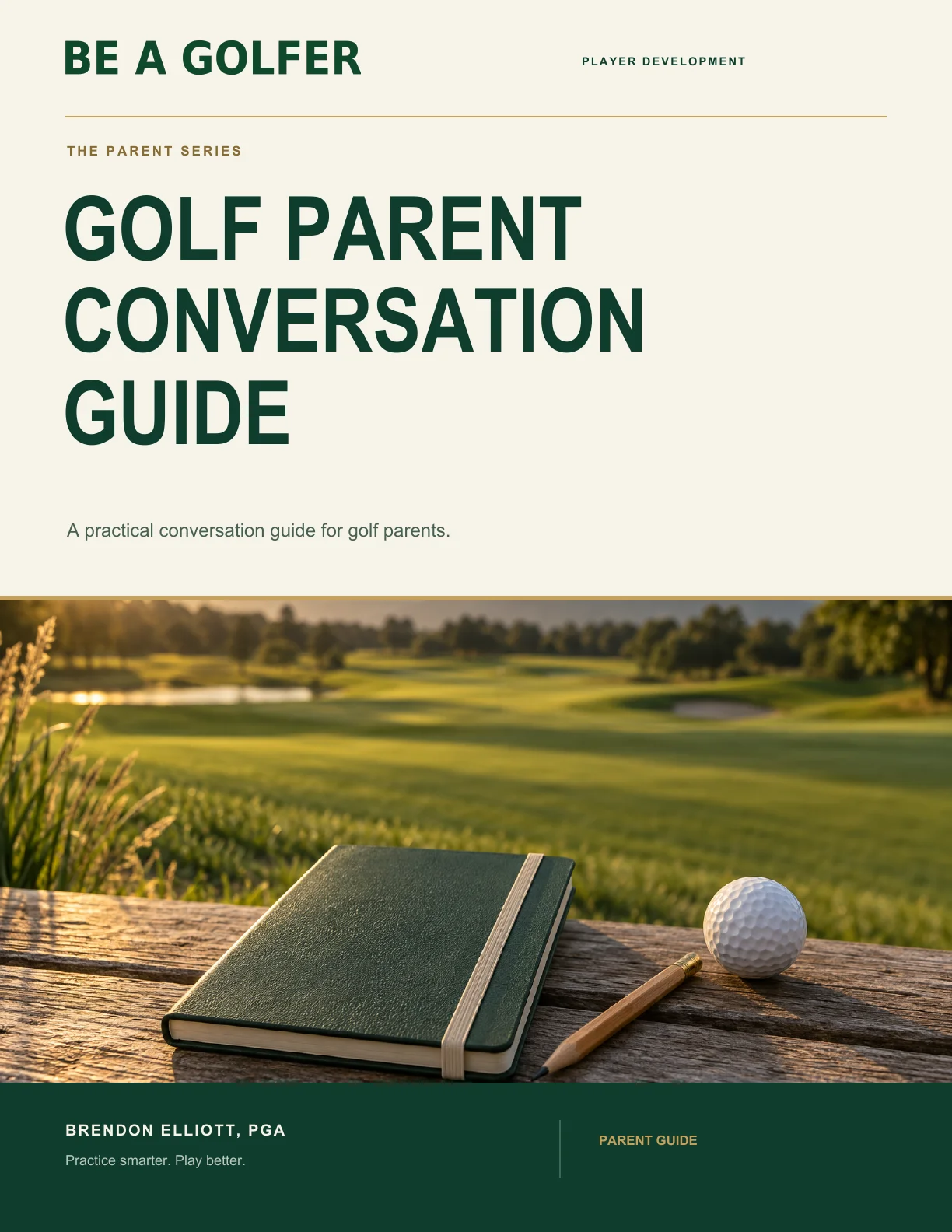 Golf Parent Conversation Guide product image (1)