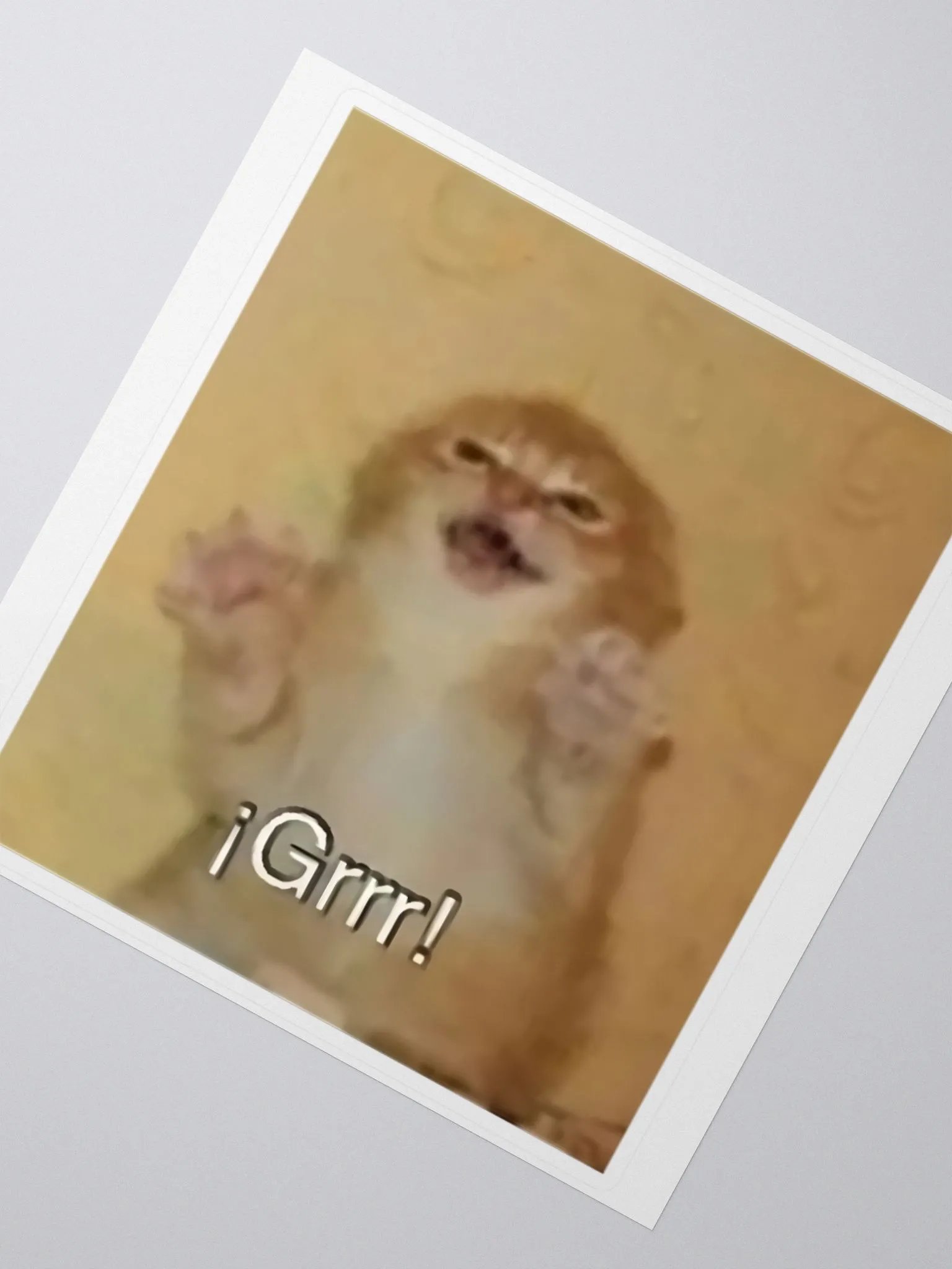 Kiss Cut Stickers: Meme Cats grrr! product image (2)