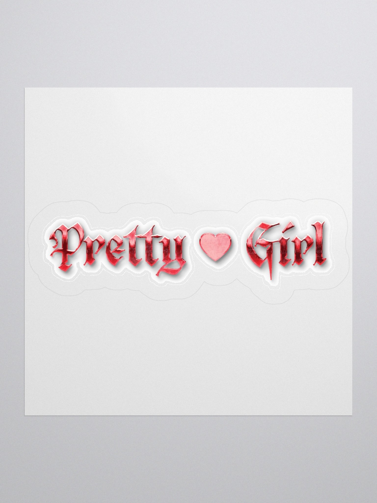 Pretty Girl Heart Sticker product image (3)