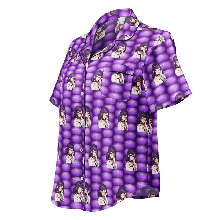 (Purple WAIFU) K Women's Short Sleeve Pajama Top product image (1)