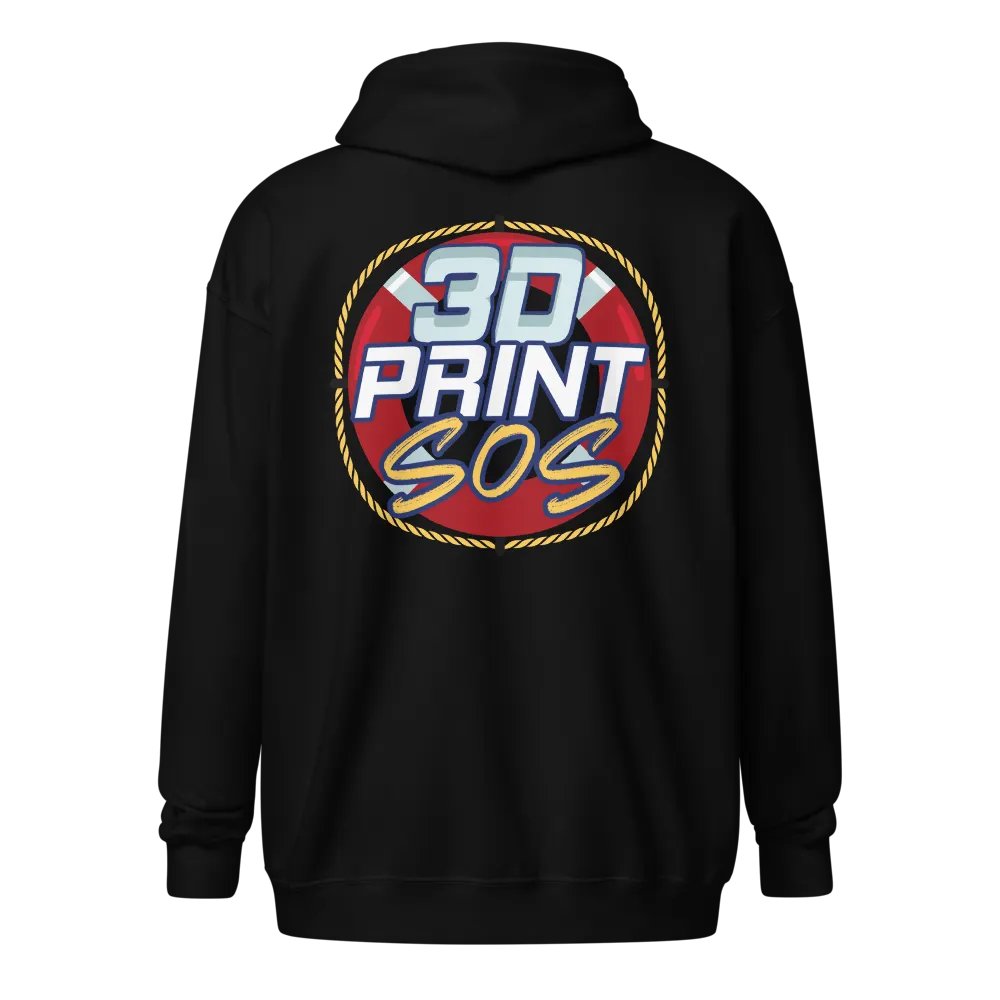 3DPrintSOS Zip-up Hoodie product image (2)