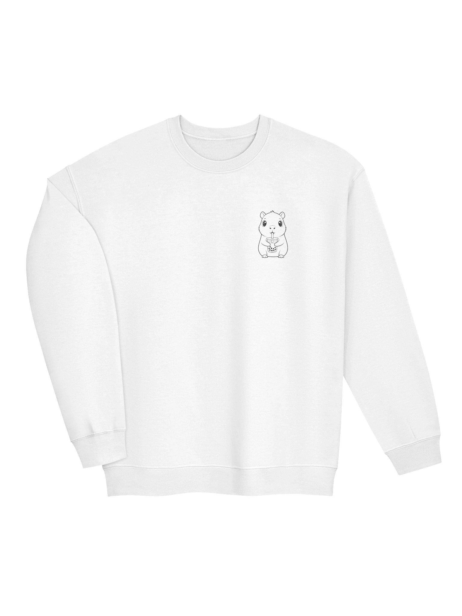 Capybara Sweatshirt Kawaii Bubble Tea Cozy Boba and Animal Lover Long Sleeve Pullover product image (19)