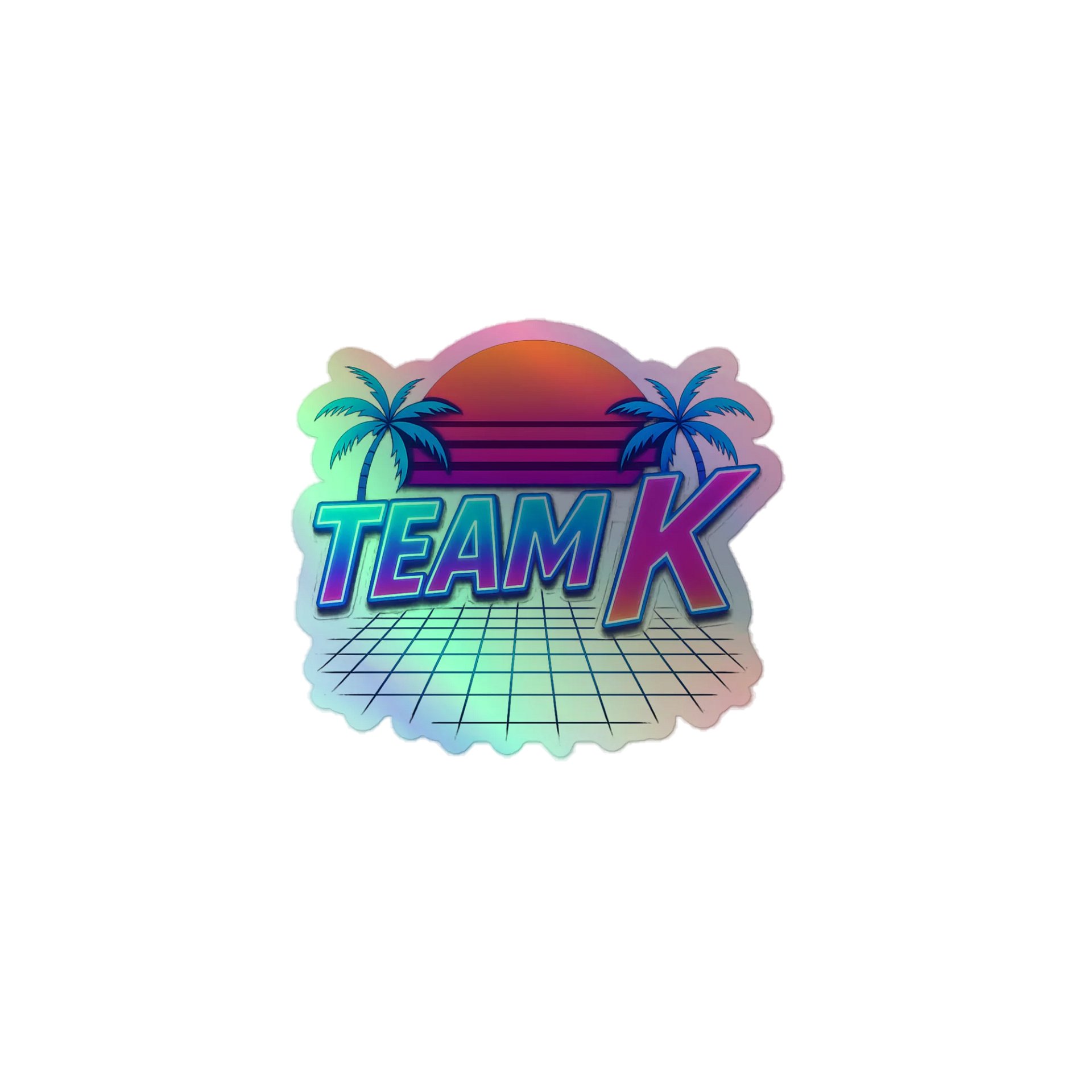 Team K 1980's HOLOGRAPHIC" STICKERS product image (1)