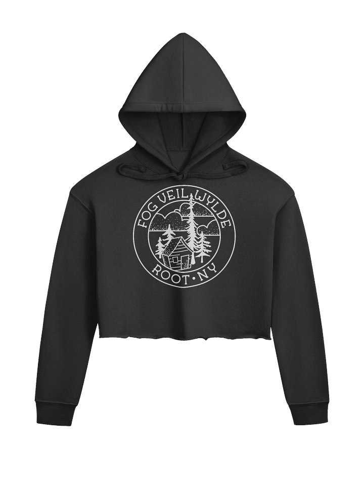 Classic Seal in White | Cropped Hoodie product image (1)