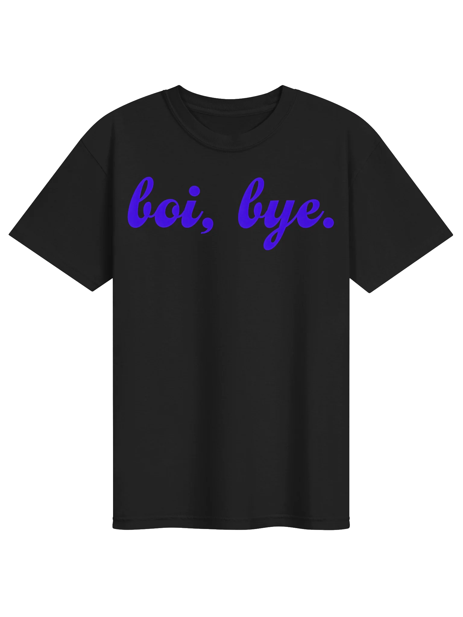 Boi, Bye. Cursive Purple Graphic Tee product image (4)