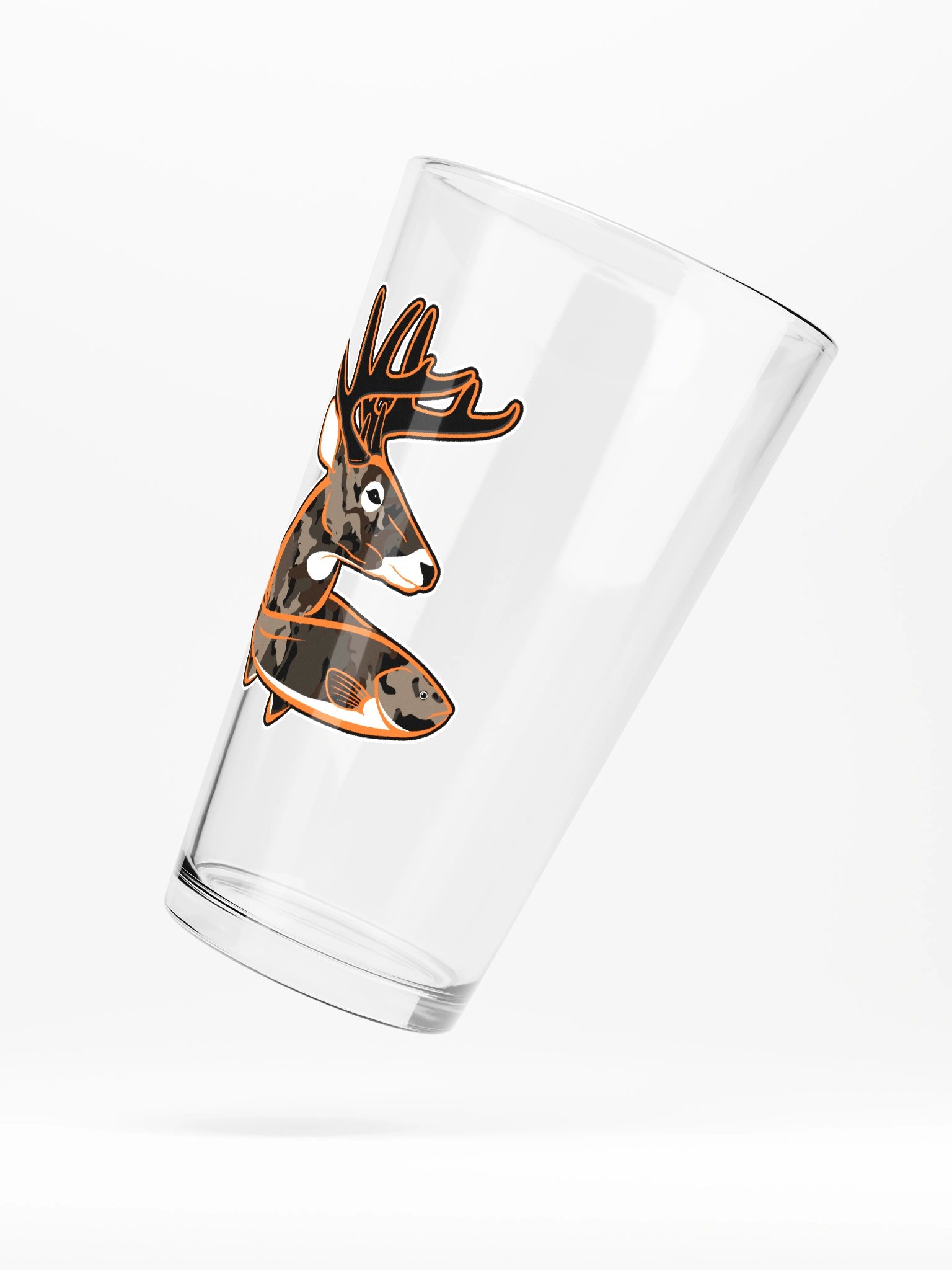 Custom Camo Orange Pint Glass product image (5)