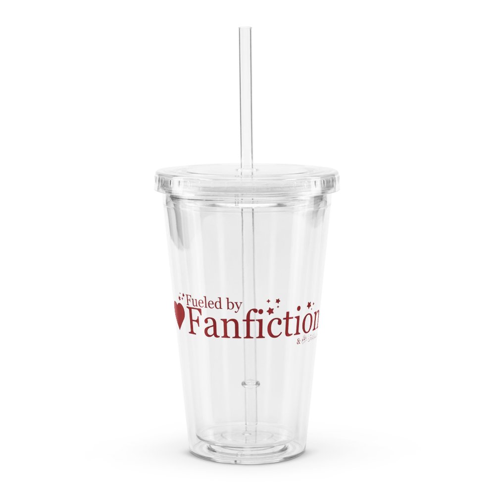 Fueled by Fanfiction Clear Cup with Straw product image (1)