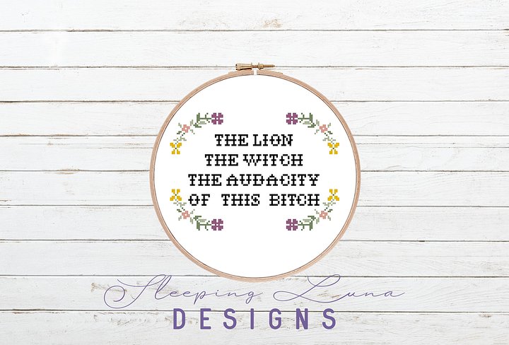 The Lion The Witch The Audacity - Cross Stitch Pattern product image (2)