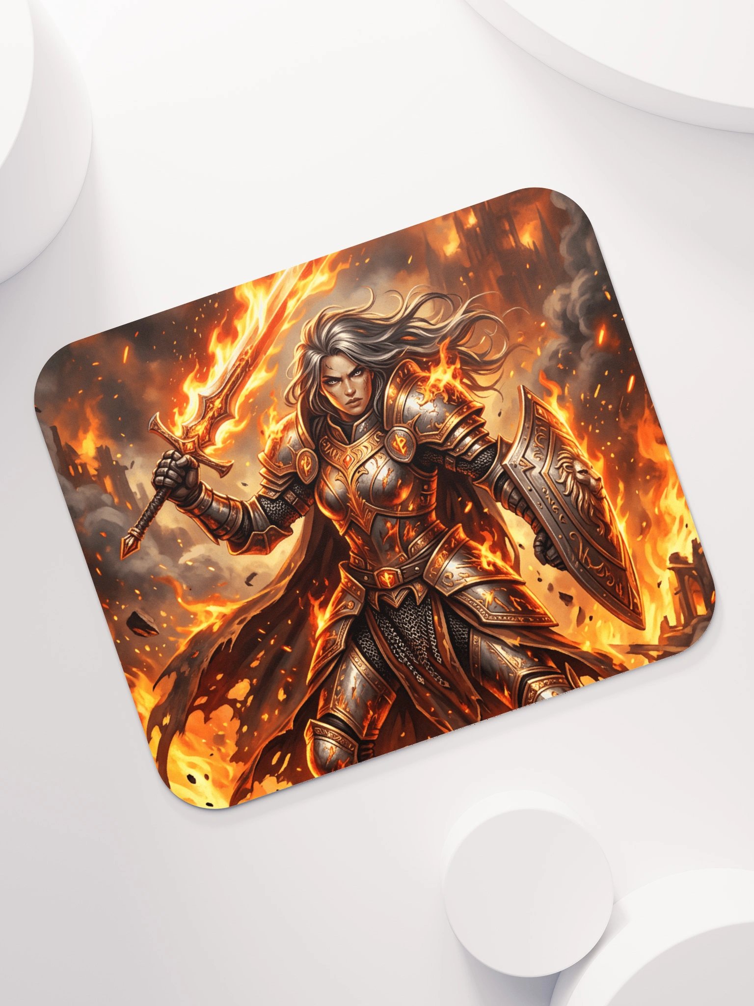Flameblade Warrior Mouse Pad product image (7)