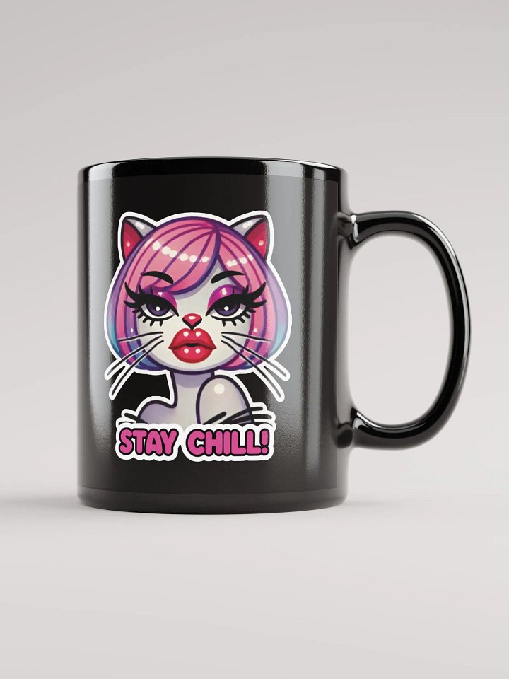Stay Chill! Black Glossy Mug product image (1)