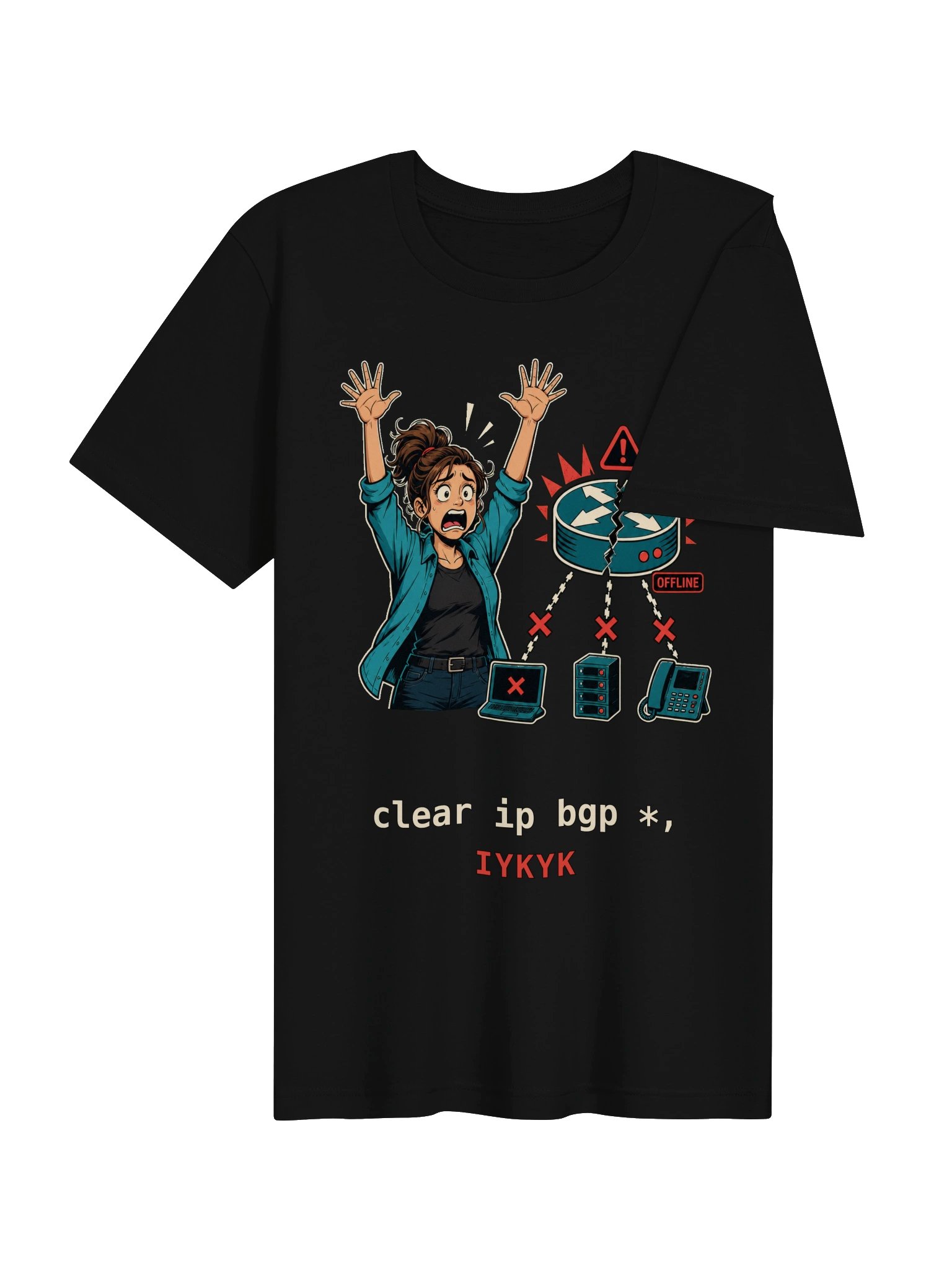 clear ip bgp * — IYKYK Tee (version 4) product image (4)