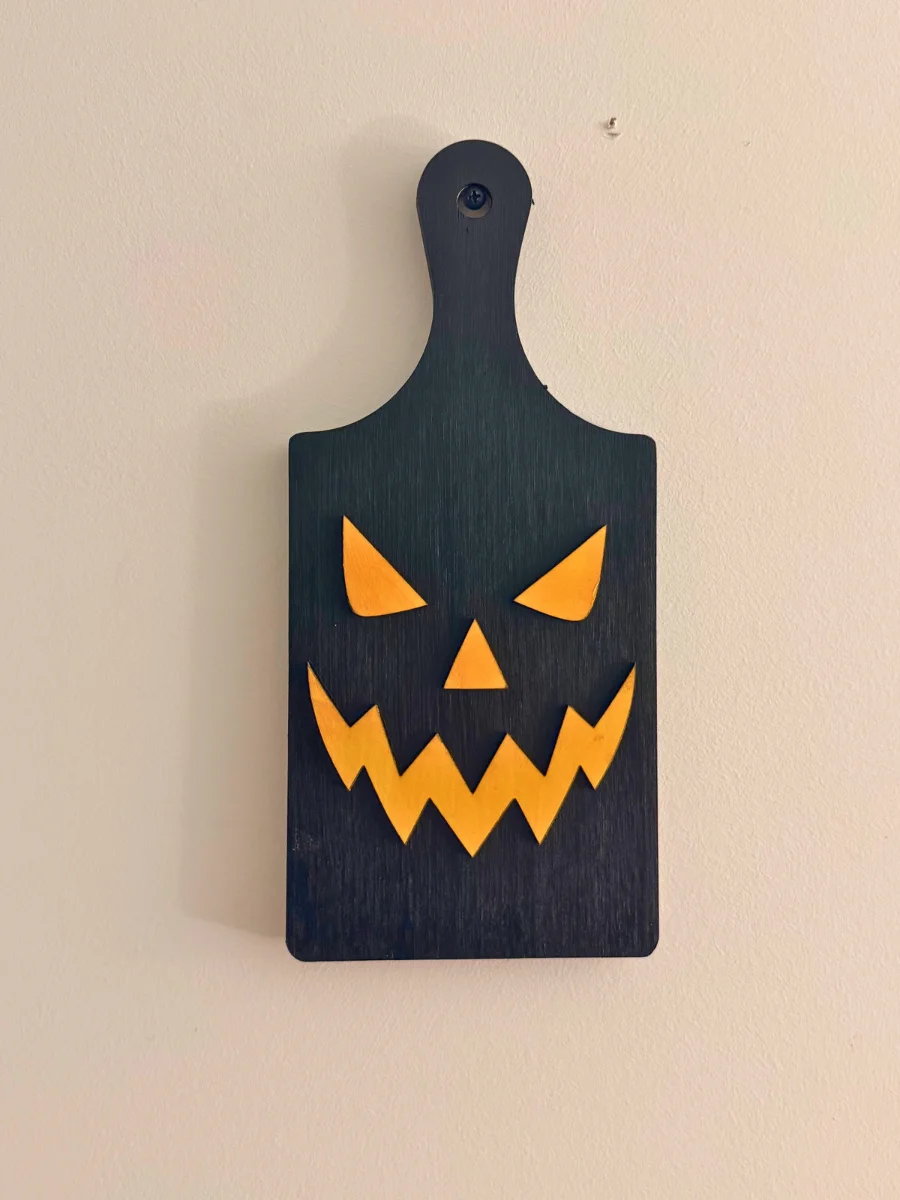 Jack-O’-Lantern Paddle Sign Set of 2 | Halloween Wooden Wall Decor Bundle product image (4)