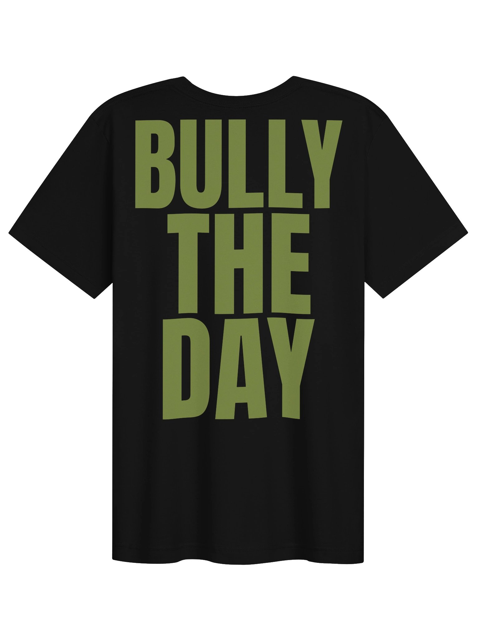 Bully The Day Stacked Tee - Army Green product image (2)
