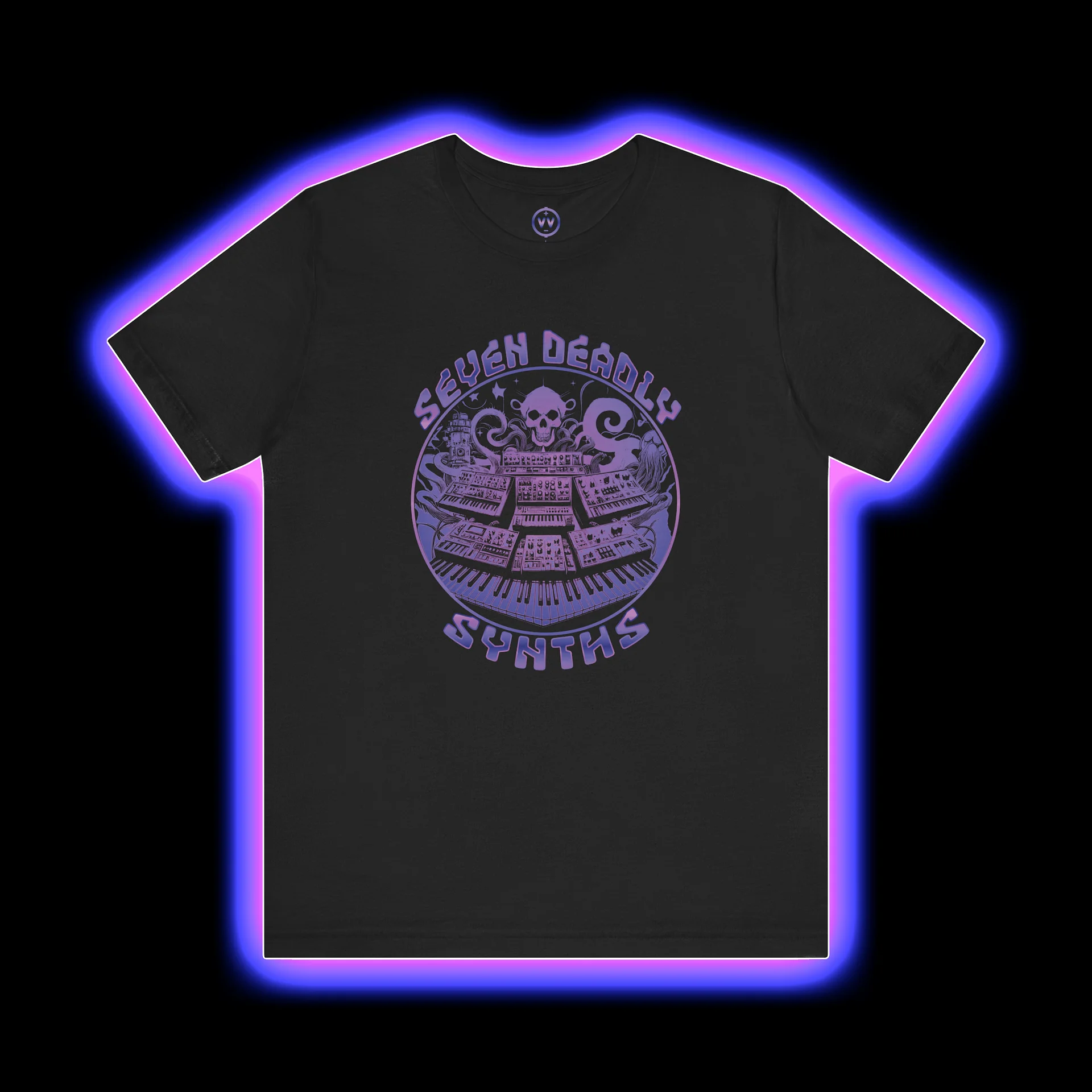Synthesizer Collector T-Shirt - Seven Deadly Synths (7 Synthesis Techniques) product image (1)