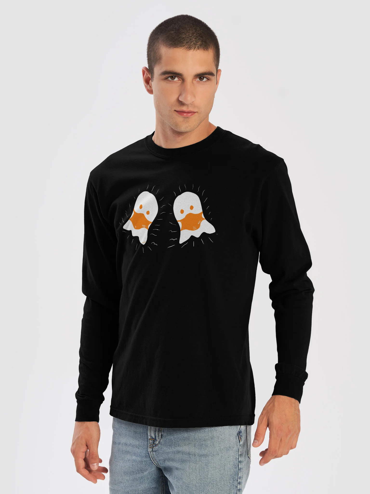 Boo! Masked Duo long sleeve tee product image (26)