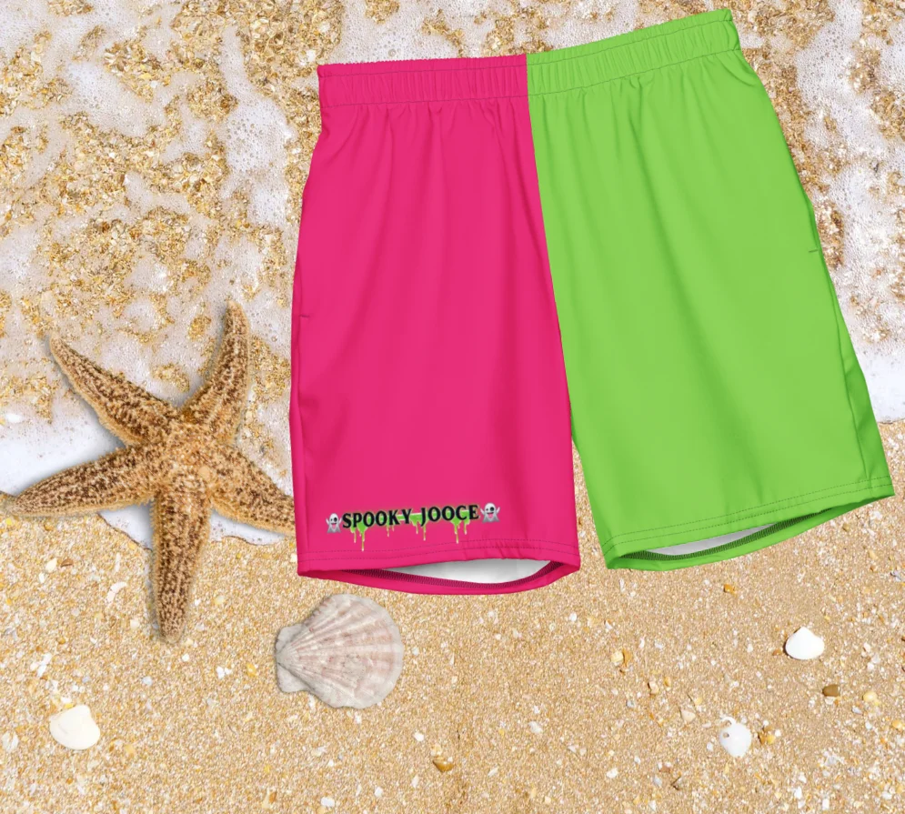 SPOOKY JOOCE Swim Trunkz - Hot Pink/Green product image (2)