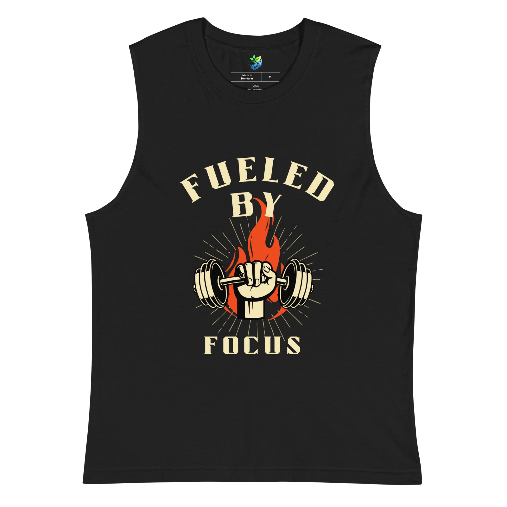 Fueled by Focus - Men's Sleeveless Gym Motivation Tee product image (3)