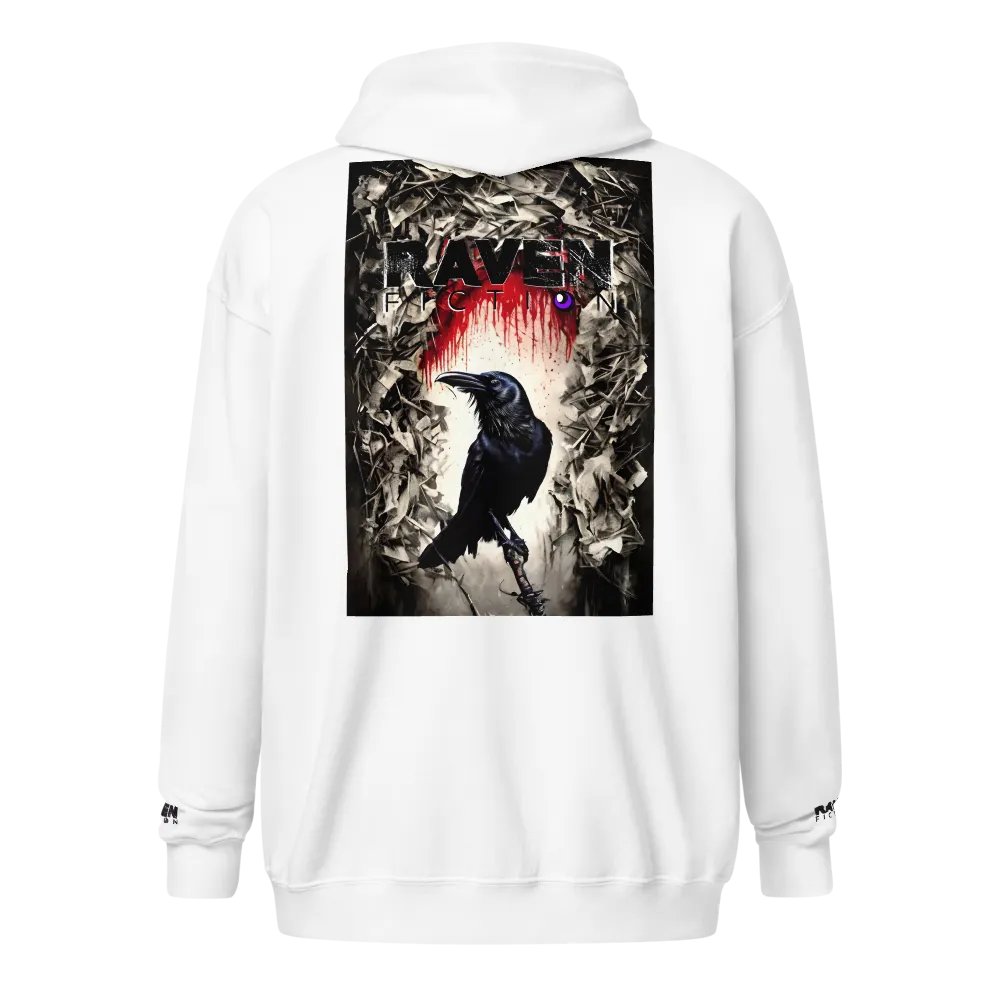 Raven Fiction Light Gildan Unisex Heavy Blend Zip Hoodie product image (9)