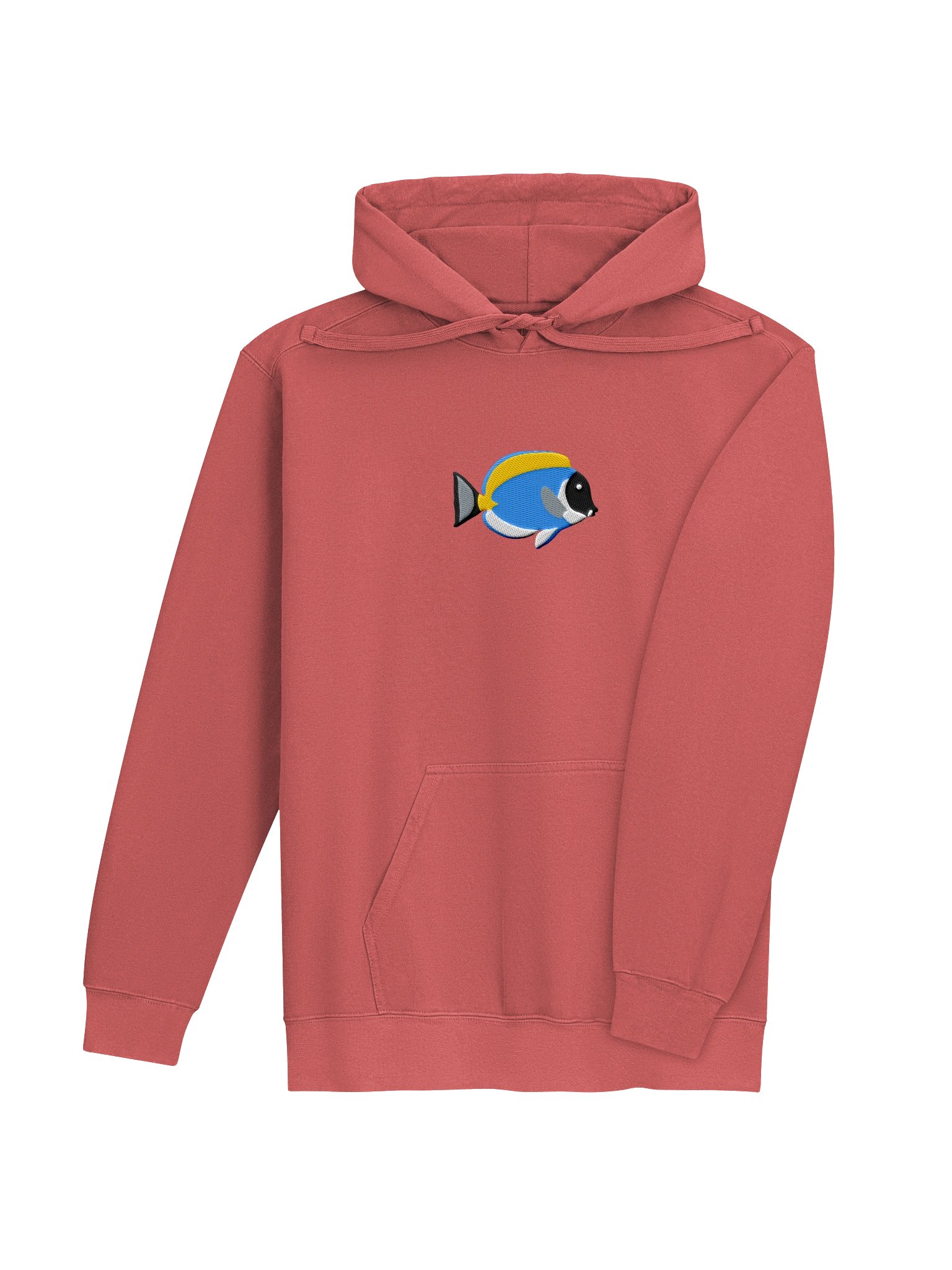 Powder Blue Tang Premium Hooded Sweatshirt (Embroidered) for Reef and Marine Aquarium Lovers product image (20)