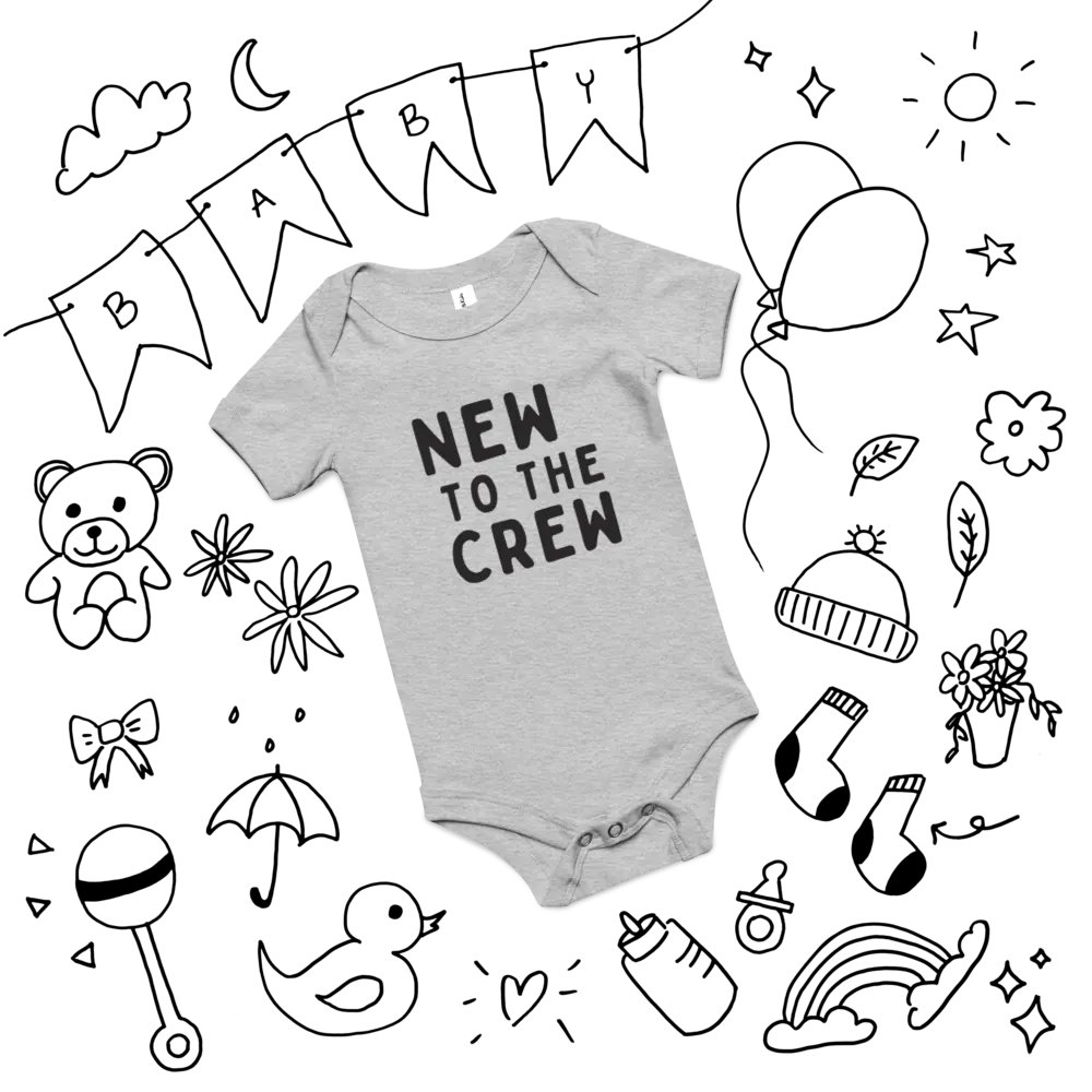 NEW TO THE CREW Baby Short Sleeve Onesie product image (12)