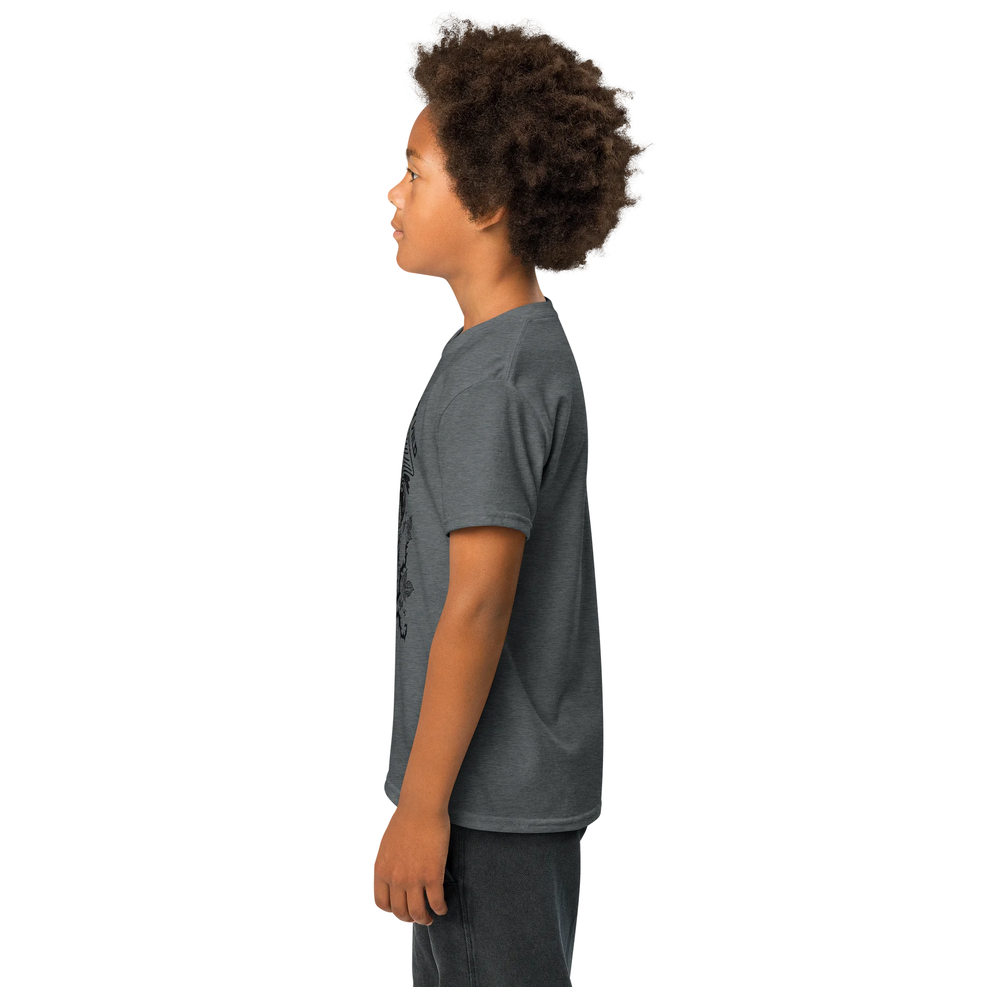 Moody Moon Coyote Youth Sports T-Shirt product image (2)