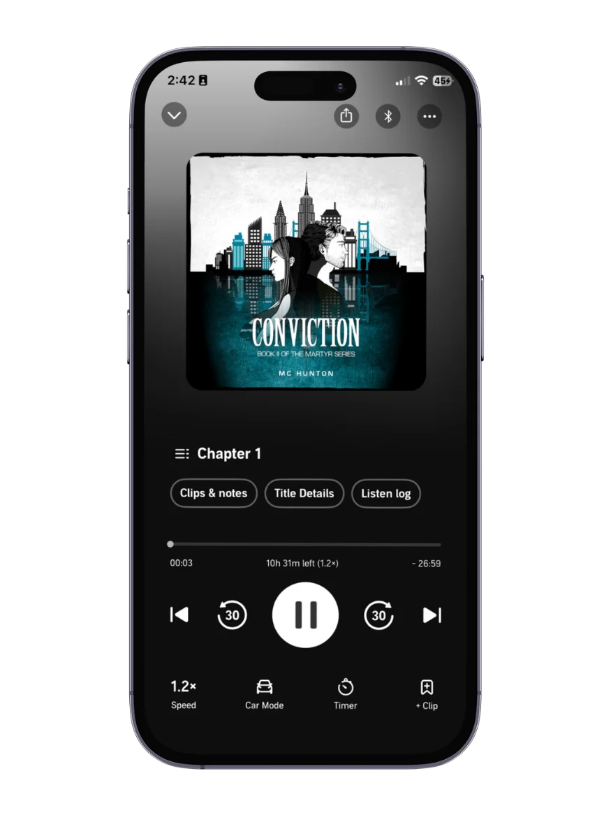 Conviction - Book II of The Martyr Series - Audiobook product image (1)
