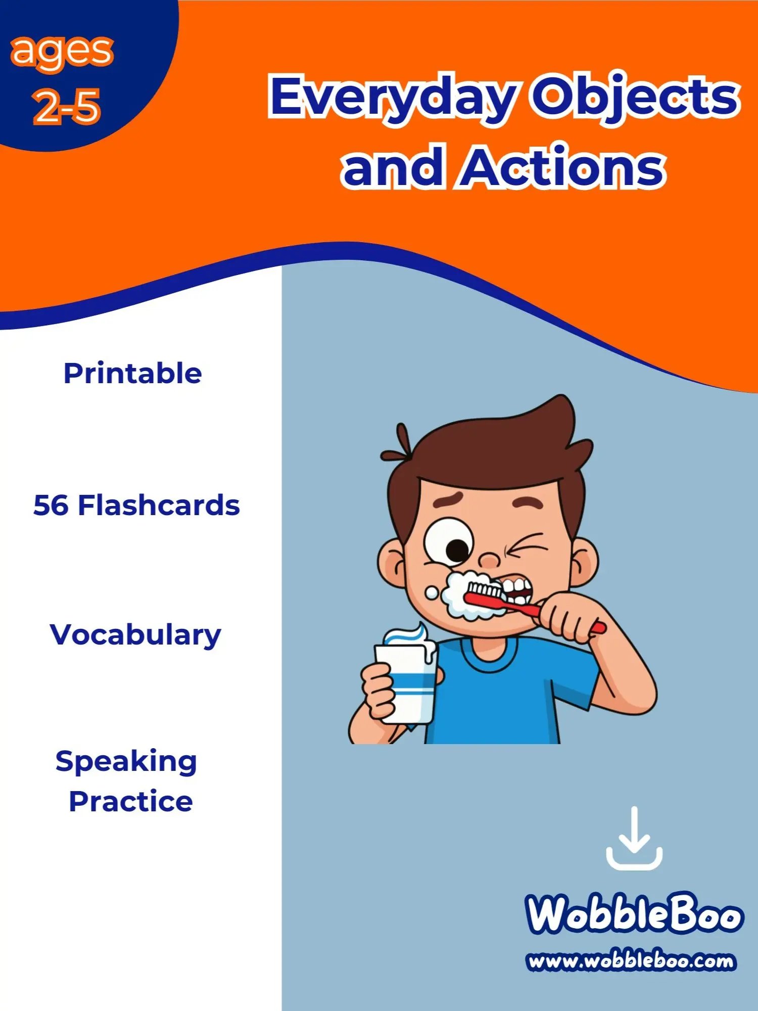 Kids Flashcards: Everyday Objects and Actions product image (1)