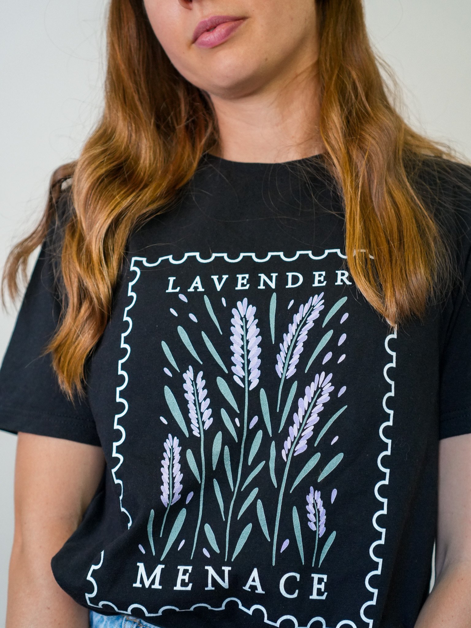 Lavender Menace Tee (Black) product image (4)