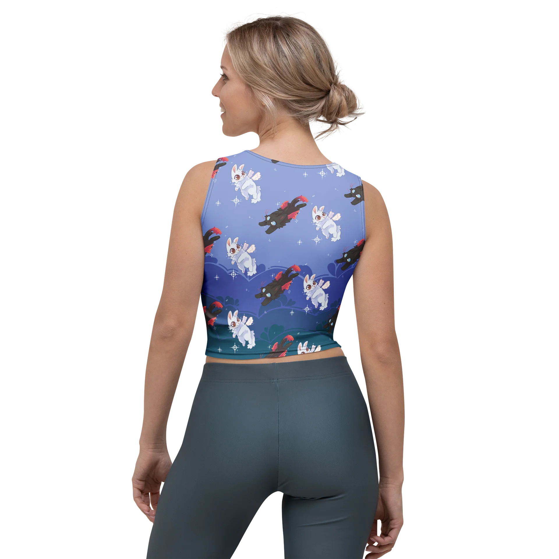 Angel/Devil Cat Crop Top product image (2)